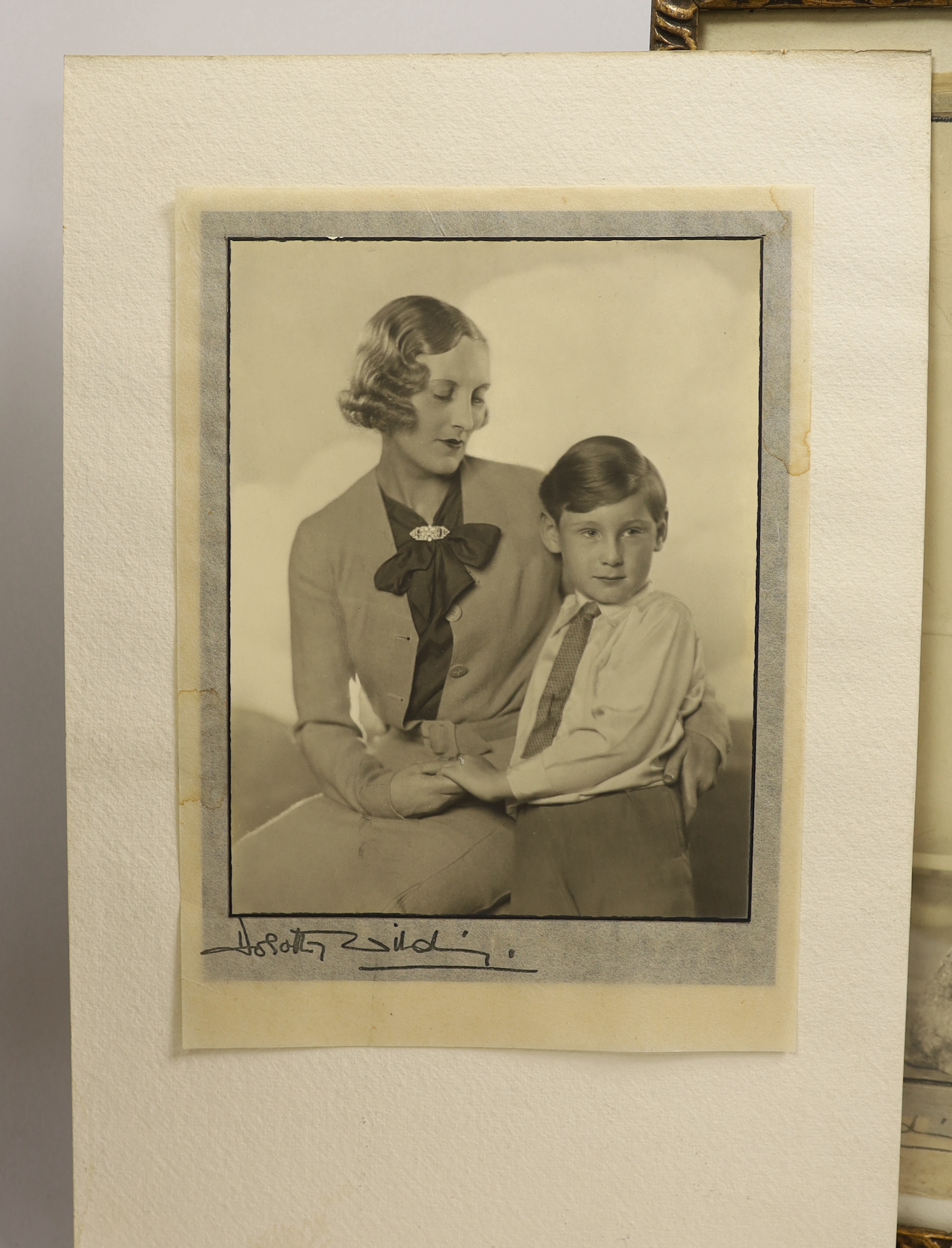 Autographed photograph, Gladys Cooper, frames and another